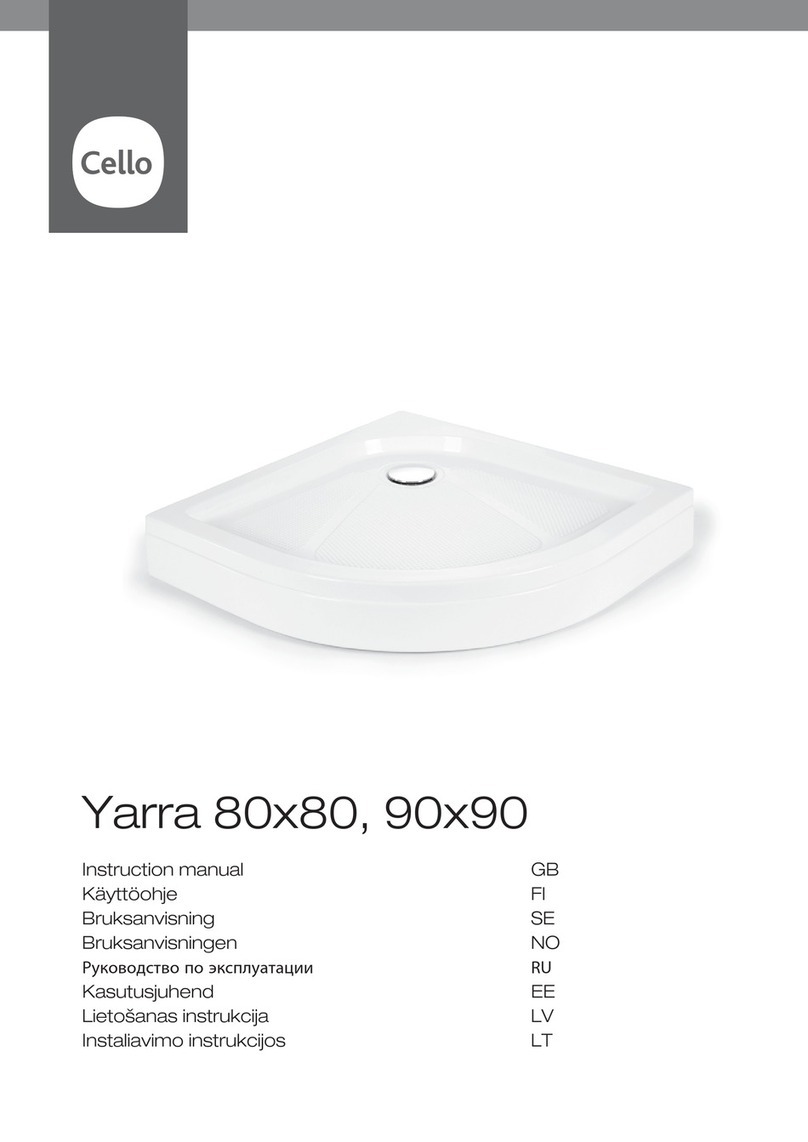 Cello Yarra 80x80 instruction manual