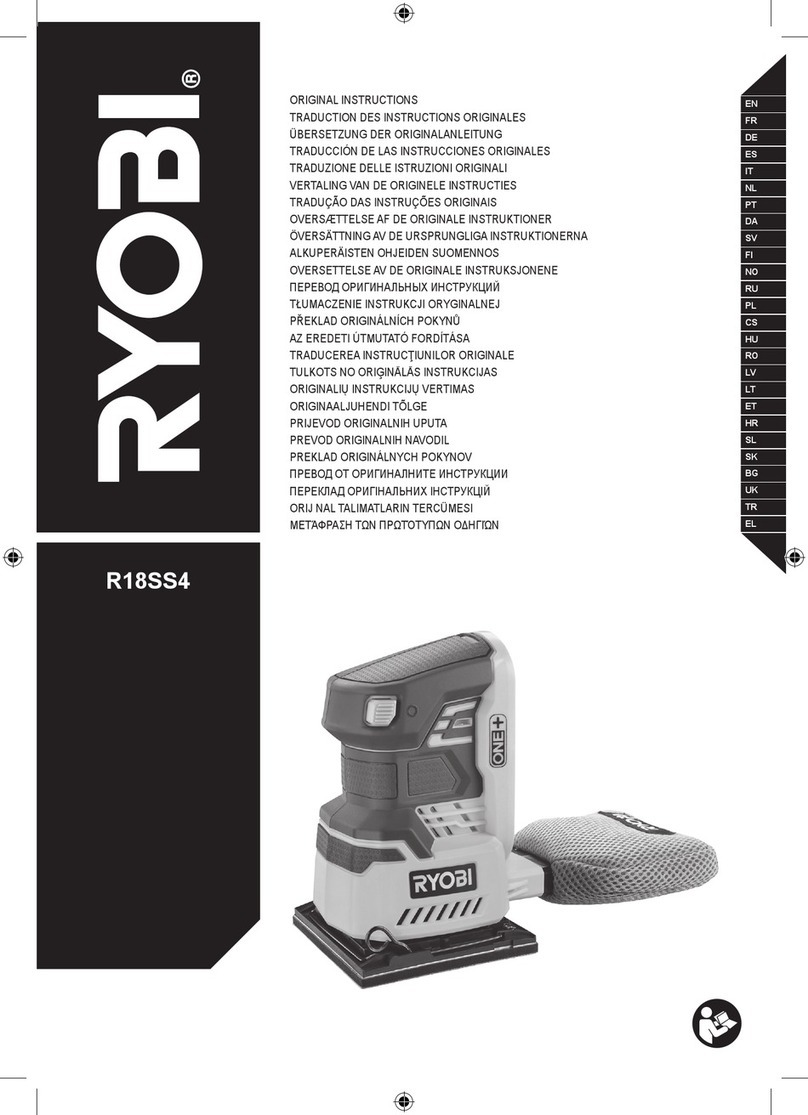 Ryobi R18SS4-0 User manual