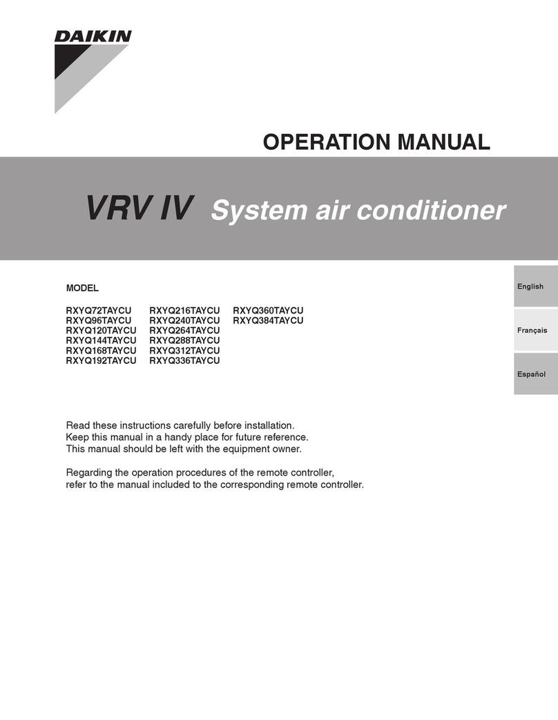 Daikin RXYQ72TAYCU User manual Daikin RXYQ72TAYCU User manual
