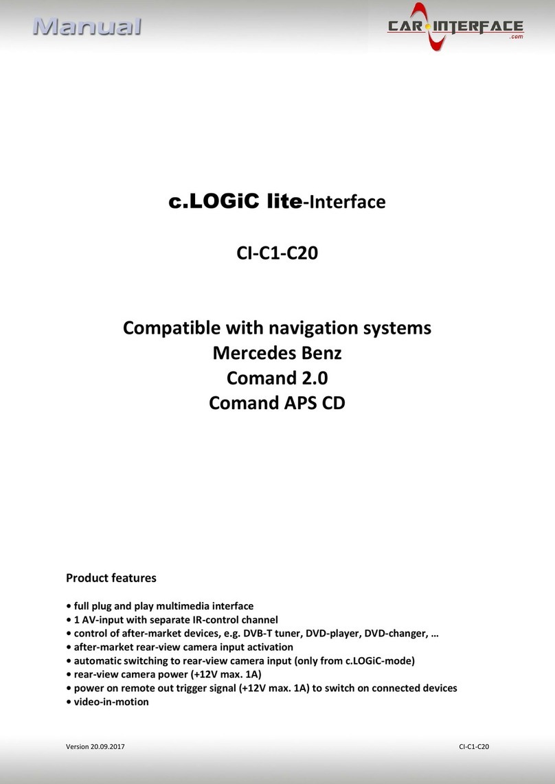 Car-Interface.com CI-C1-C20 User manual