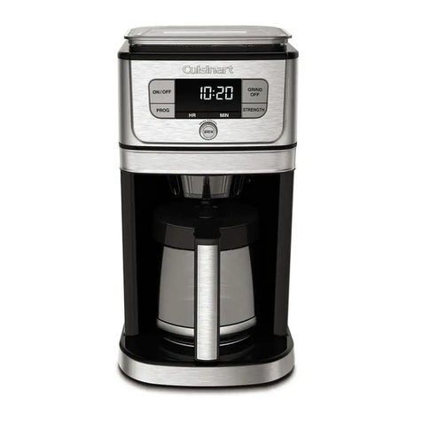 Cuisinart Burr Grind & Brew DGB-800 Series User manual
