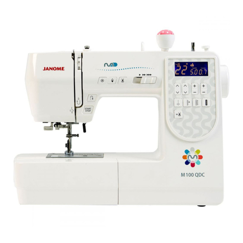 Janome M100QDC Instruction book Janome M100QDC Instruction book