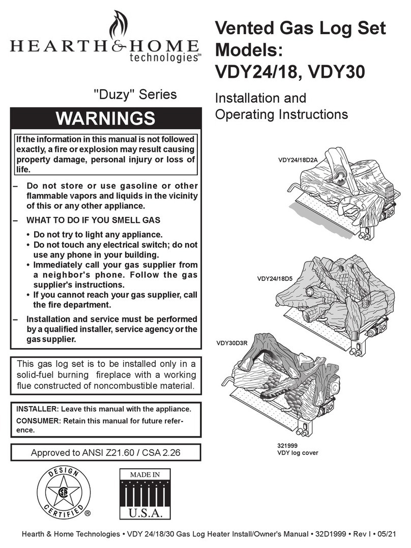 Hearth & Home VDY24 User manual