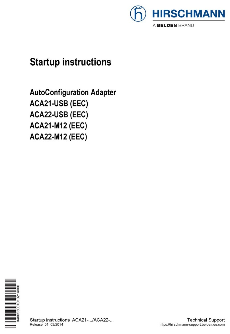 Belden HIRSCHMANN ACA22-USB (EEC) Start-up instructions Belden HIRSCHMANN ACA22-USB (EEC) Start-up instructions