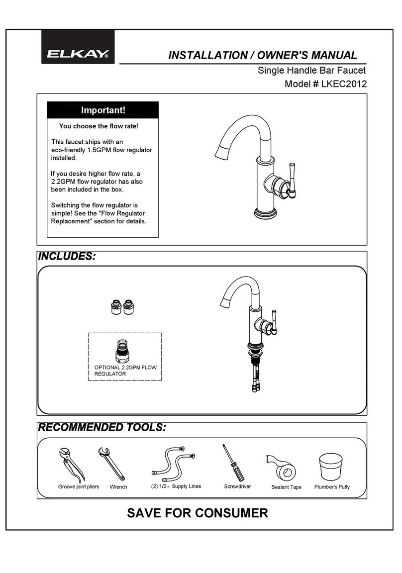 Elkay LKEC2012 Installation & owner's manual