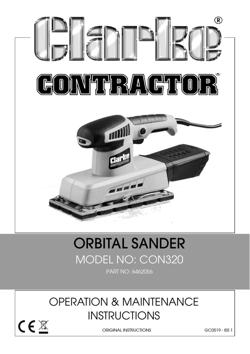 Clarke CONTRACTOR CON320 Instruction Manual