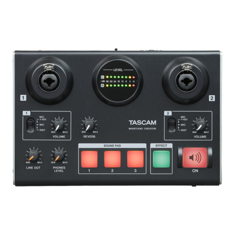 Tascam MiNiSTUDIO CREATOR US-42B owner's manual