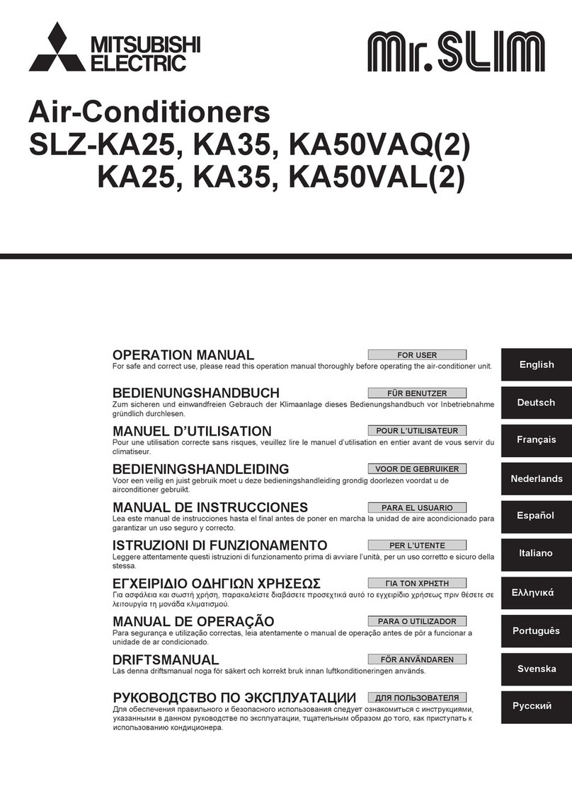 Mitsubishi Electric Mr. Slim SLZ-KA50VAQ2 User manual