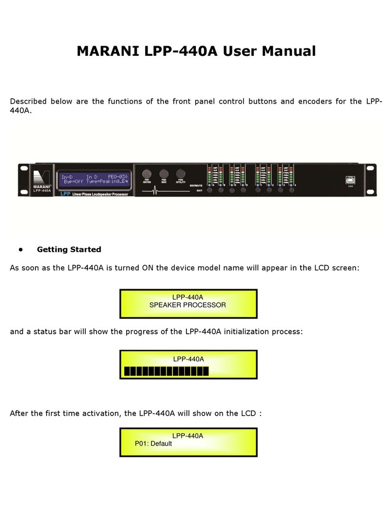 Marani LPP-440A User manual