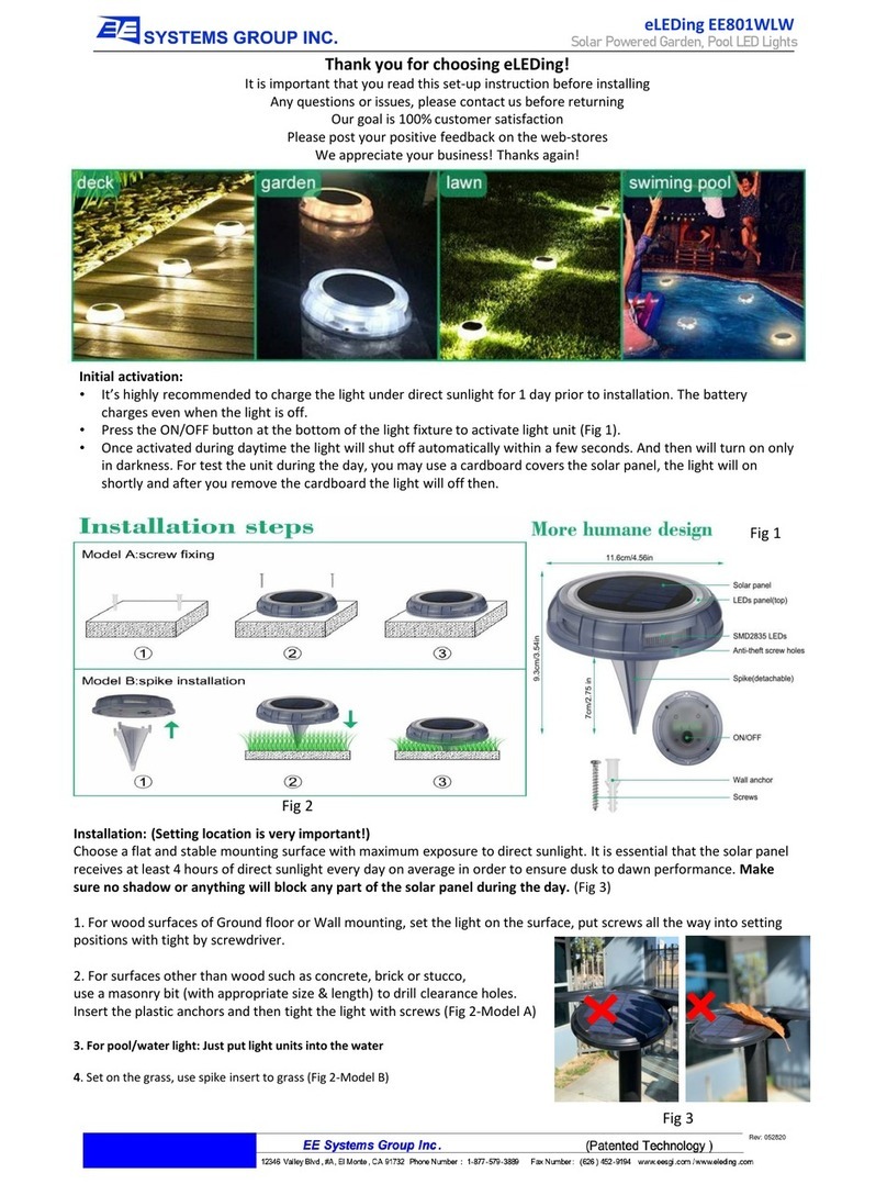 EE Systems Group eLEDing EE801WLW quick start guide