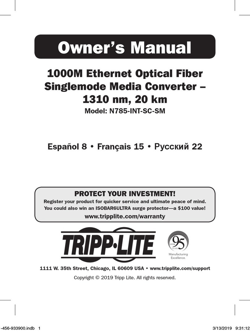 Tripp Lite N785-INT-SC-SM User manual