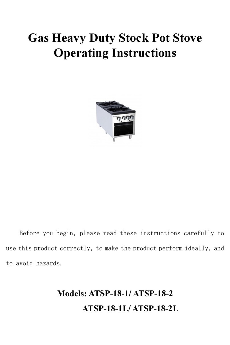 Atosa ATSP-18-1 operating instructions