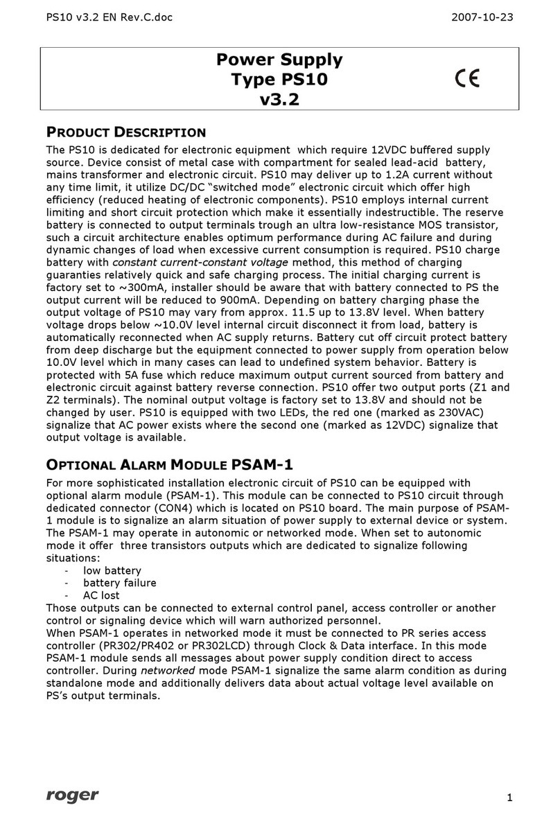 Roger PS10 manual