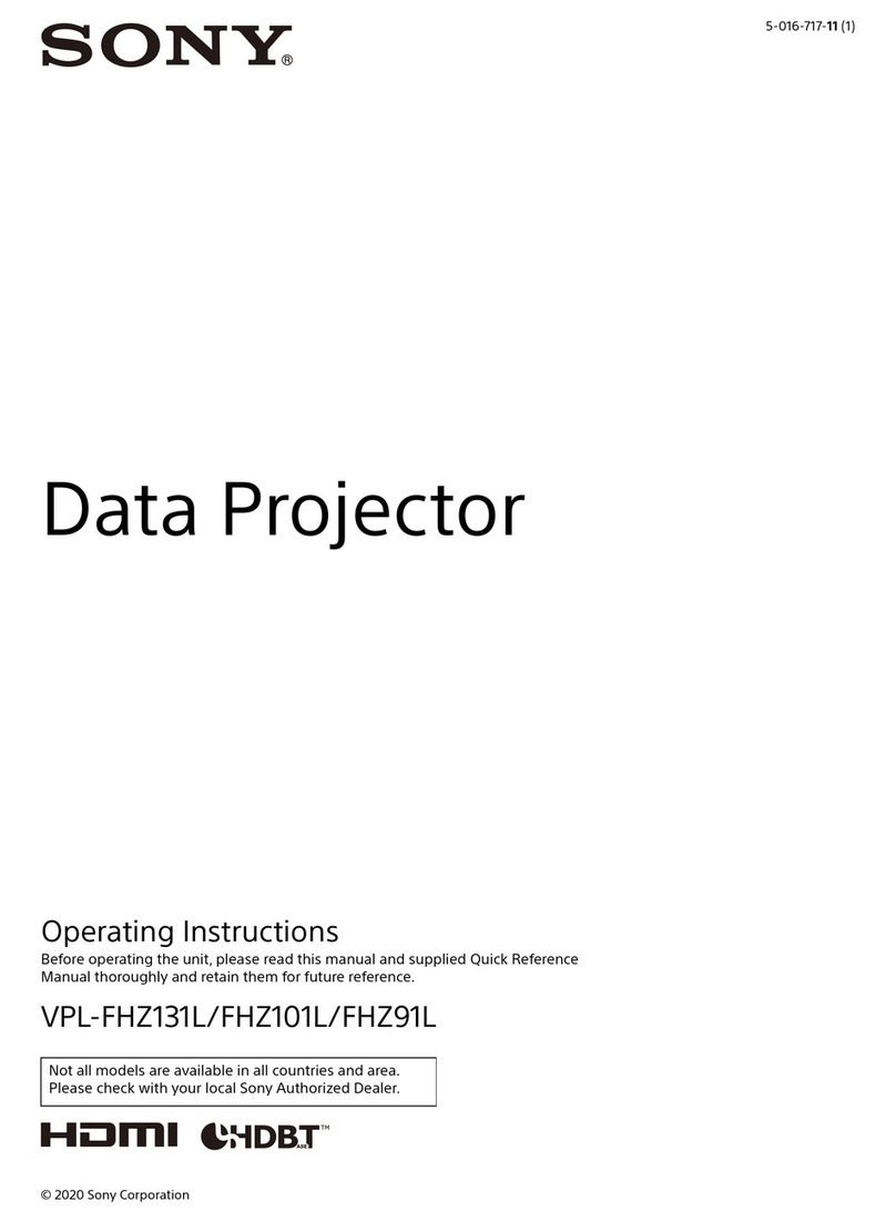 Sony VPL-FHZ101L User manual