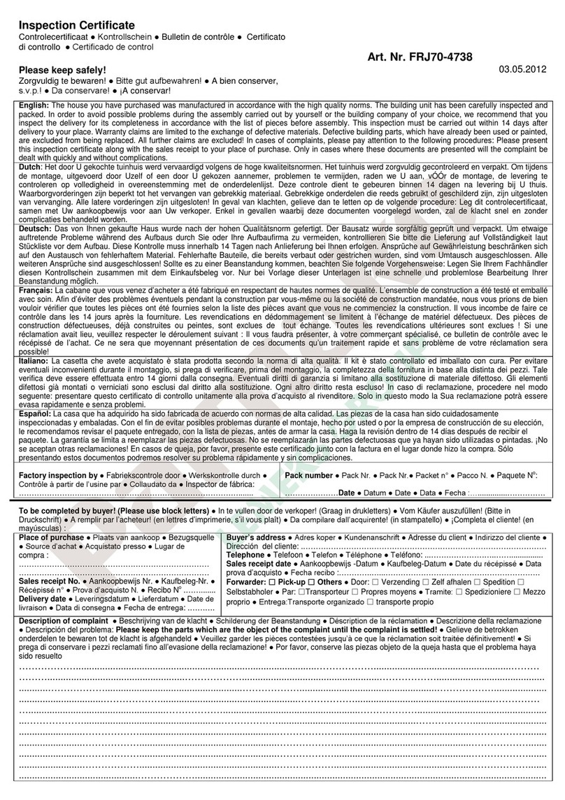 Palmako Helena installation manual Palmako Helena installation manual