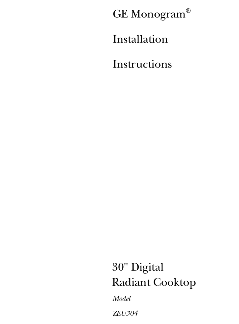 GE Monogram ZEU304 User manual