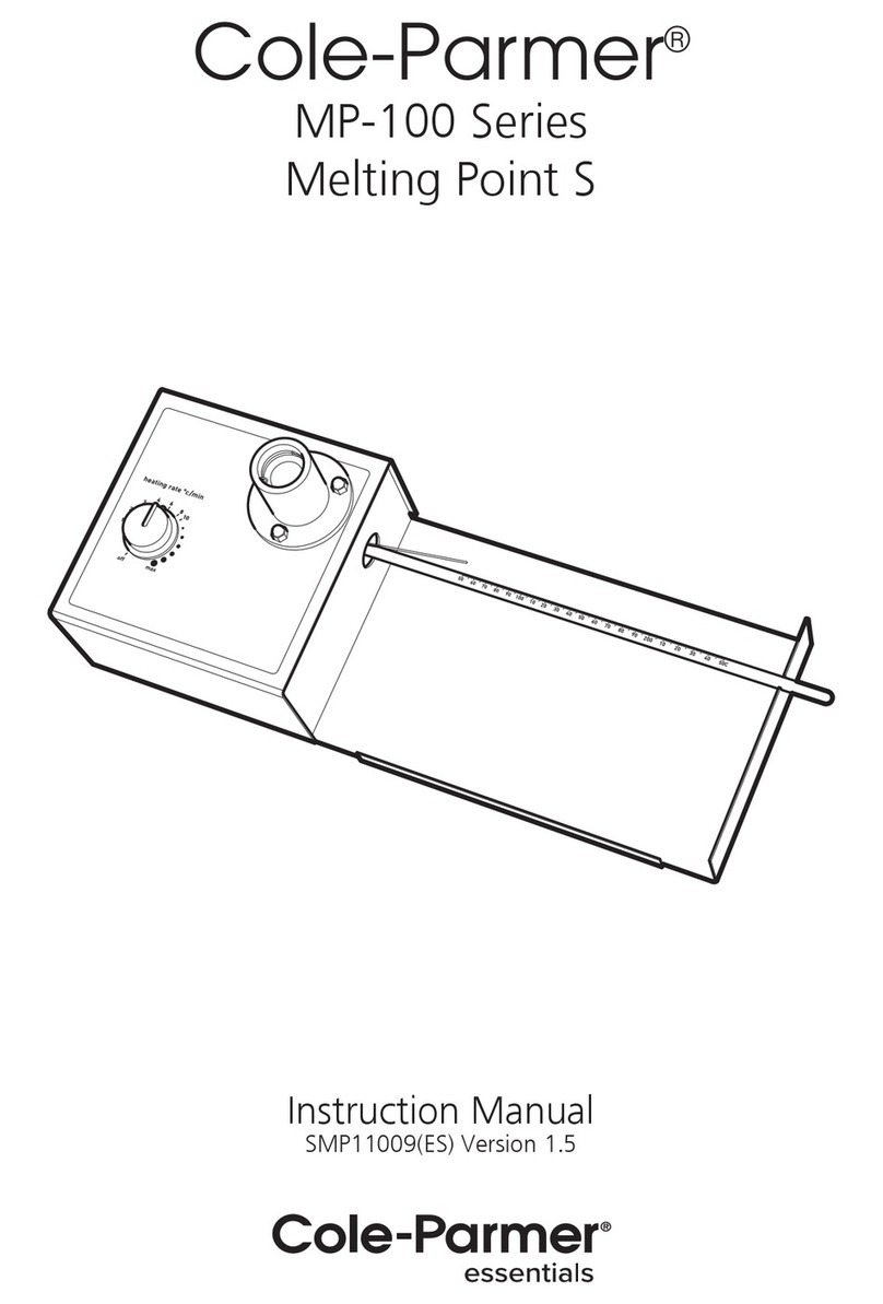 Cole Parmer MP-100 Series User manual