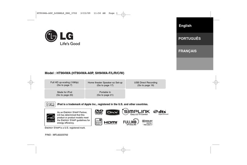 LG HT904WA-A0P User manual