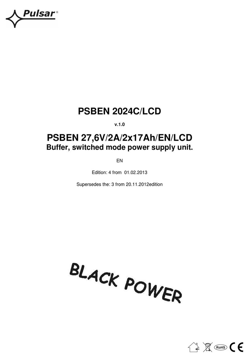 Pulsar Black Power PSBEN 2024C/LCD User manual