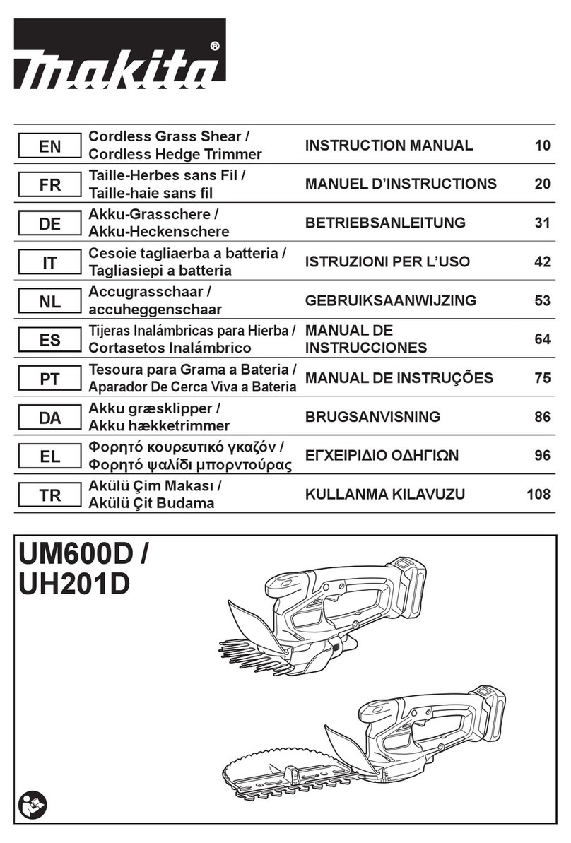 Makita UH201DZX User manual Makita UH201DZX User manual