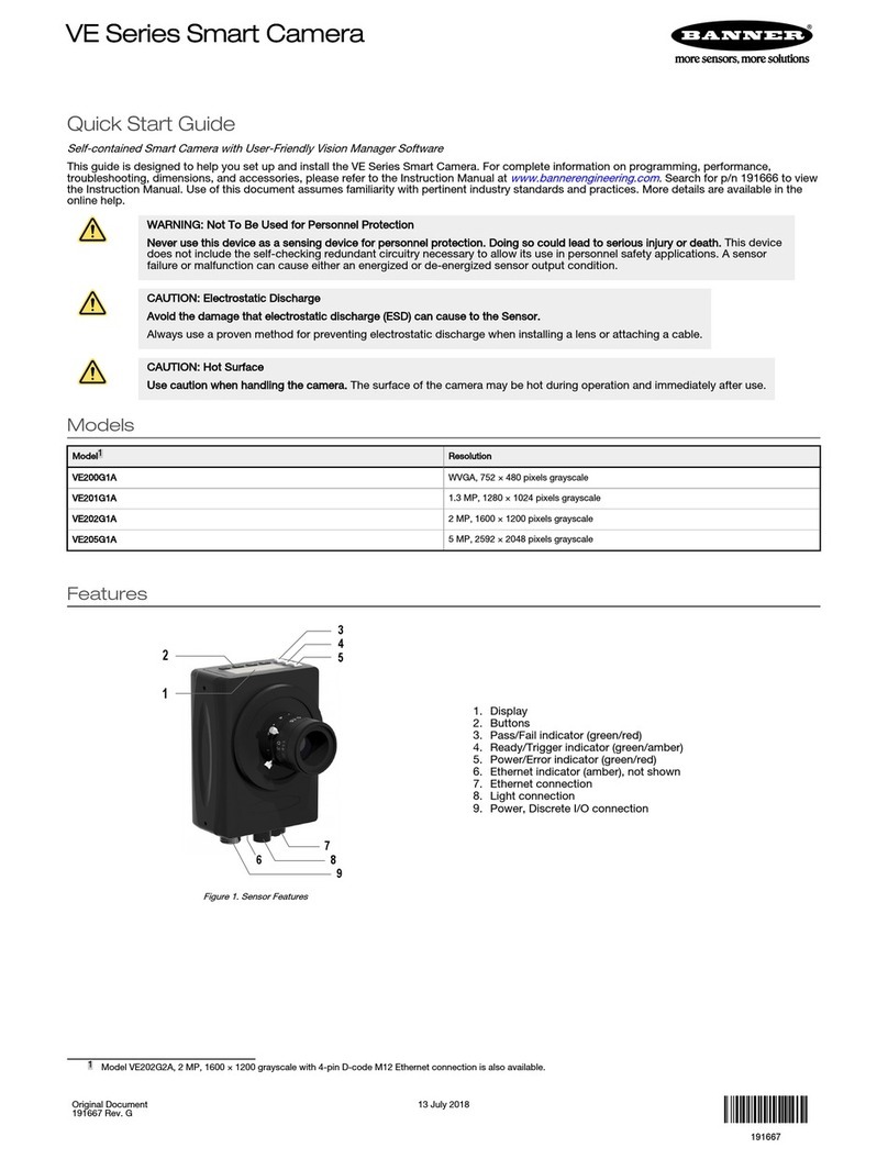 Banner VE Series quick start guide