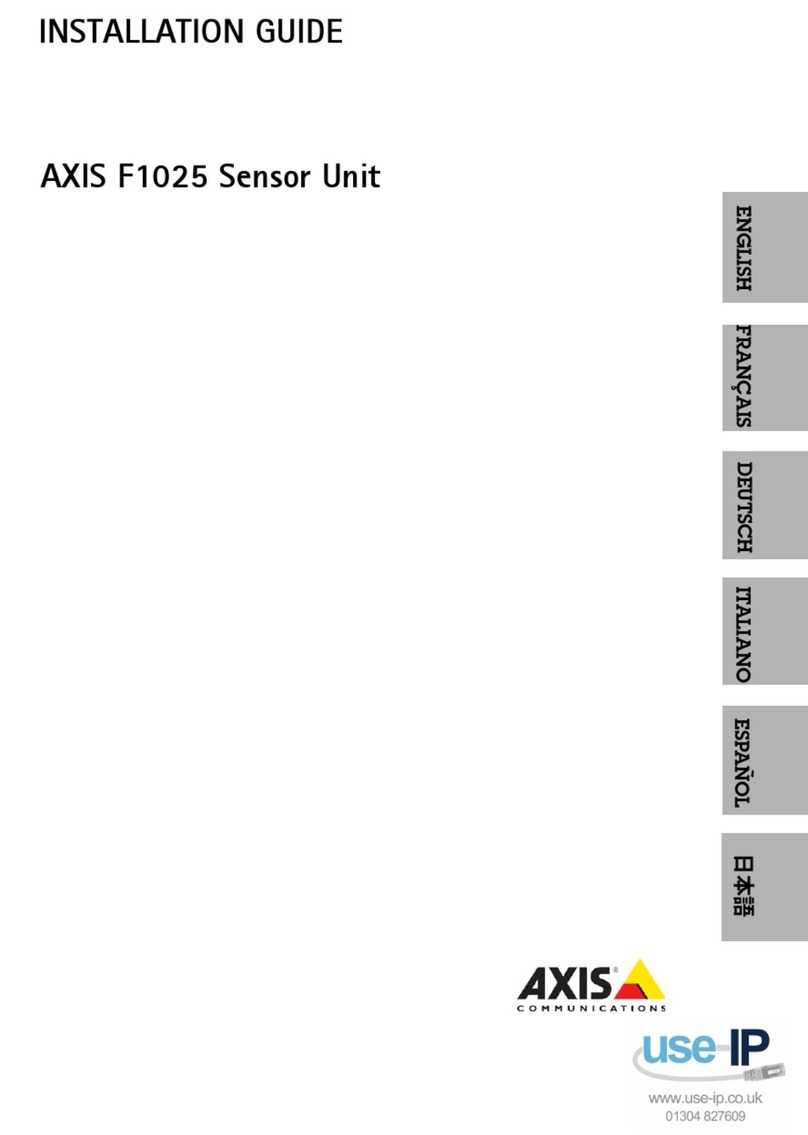 Axis F1025 installation guide