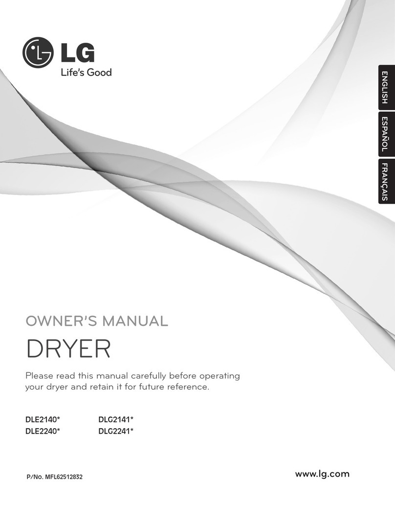 LG DLE2240S User manual