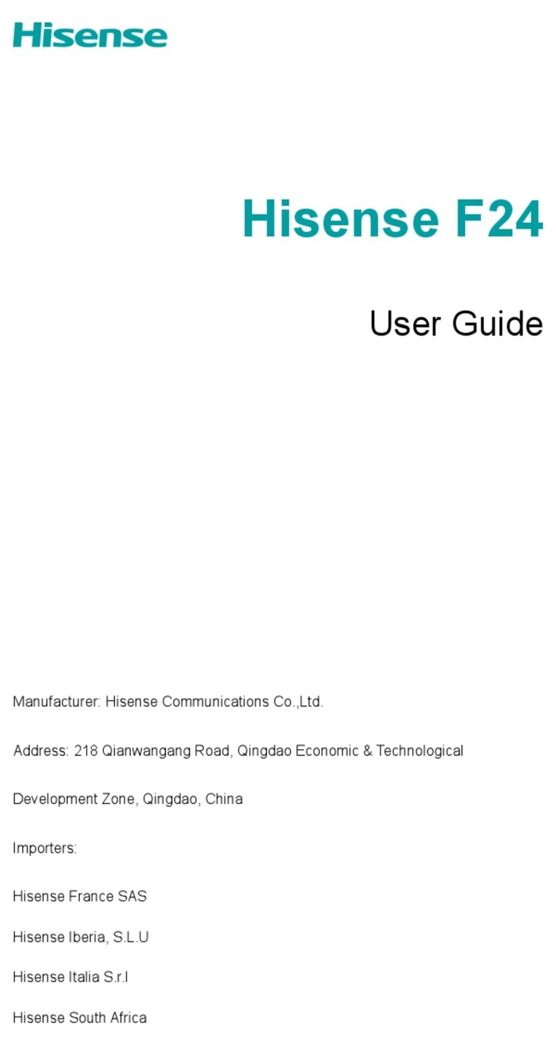 Hisense Infinity F24-CN User manual