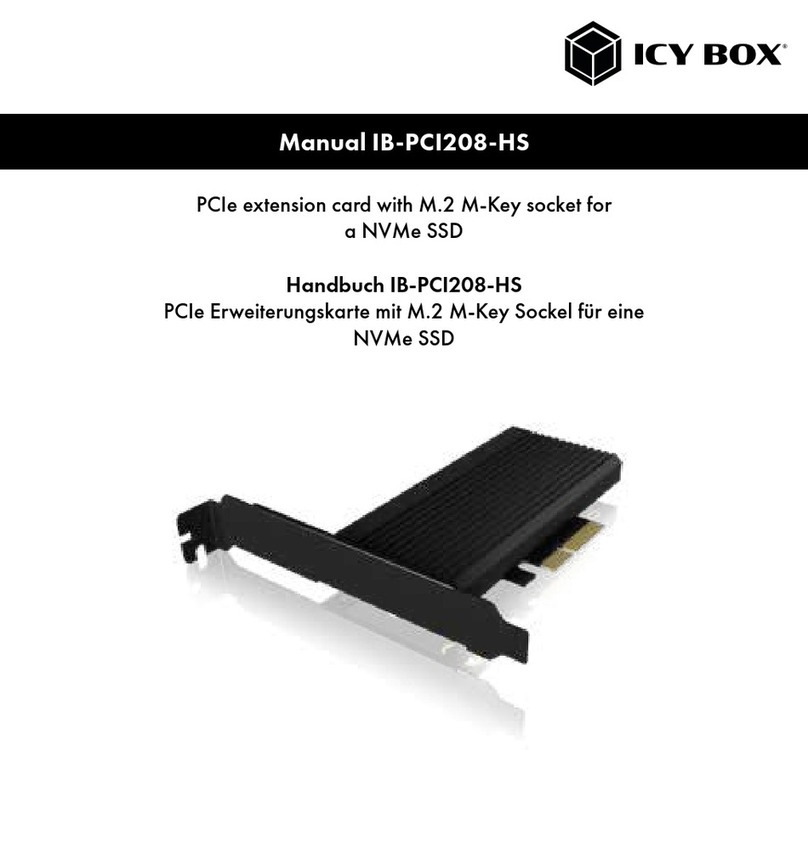 Icy Box IB-PCI208-HS User manual Icy Box IB-PCI208-HS User manual