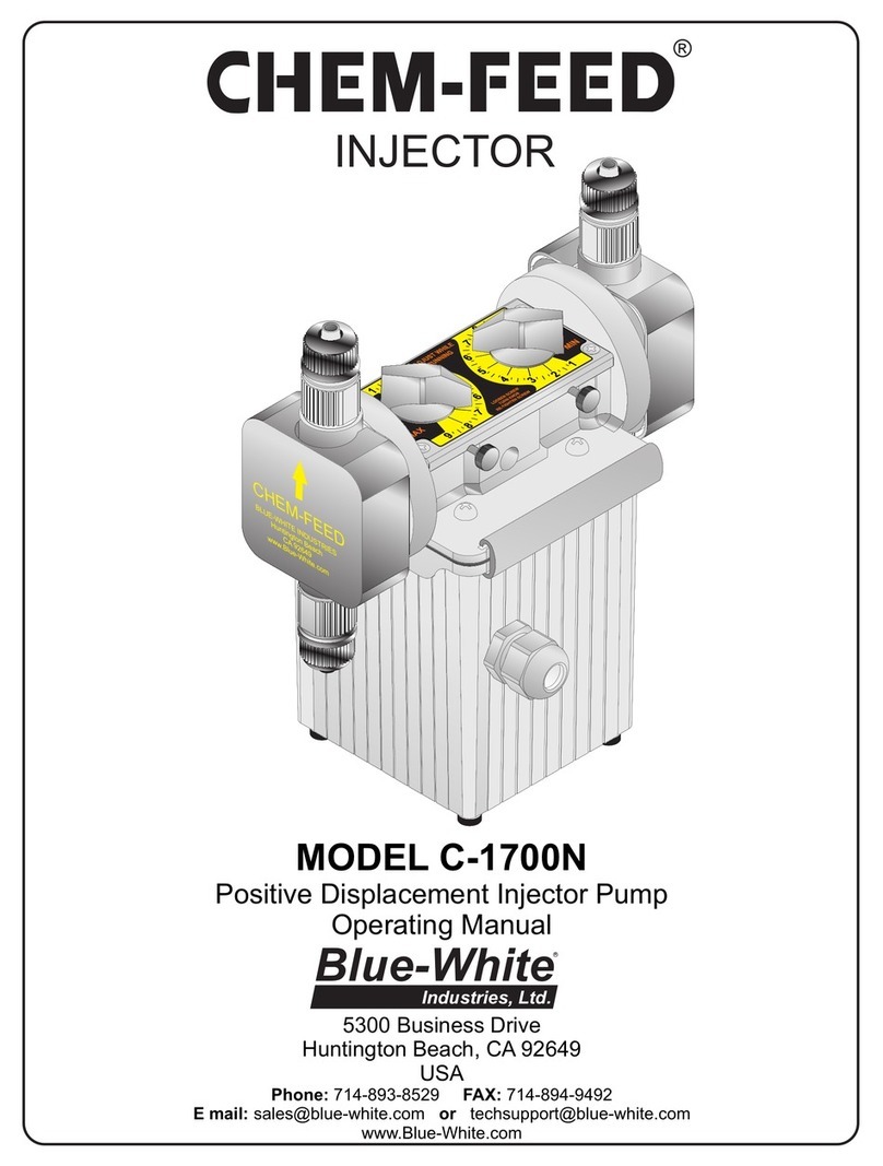 Blue-White CHEM-FEED C-1700N operating manual