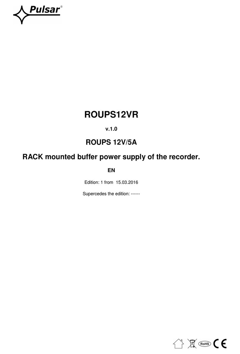 Pulsar ROUPS12VR User manual