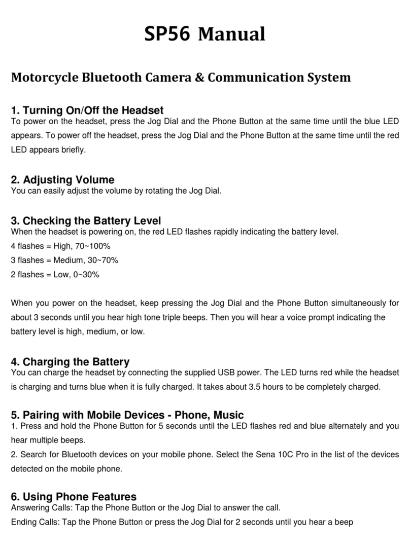 Sena SP56 User manual