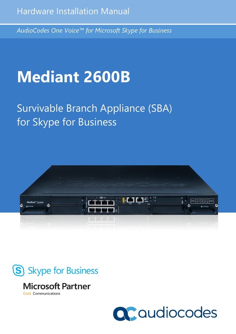 AudioCodes Mediant 2600B Assembly instructions