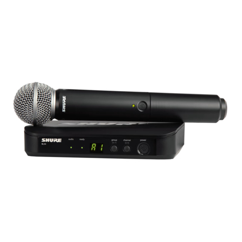 Shure BLX4RE-H8E Technical manual