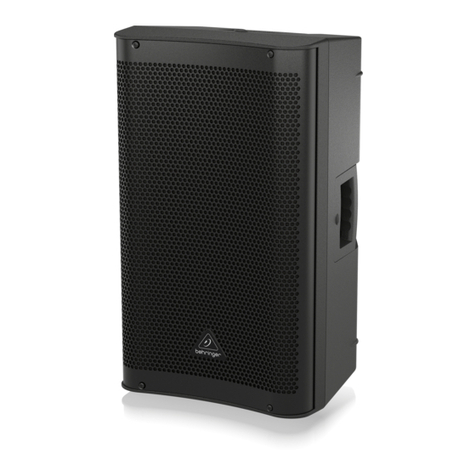 Behringer DR112DSP quick start guide