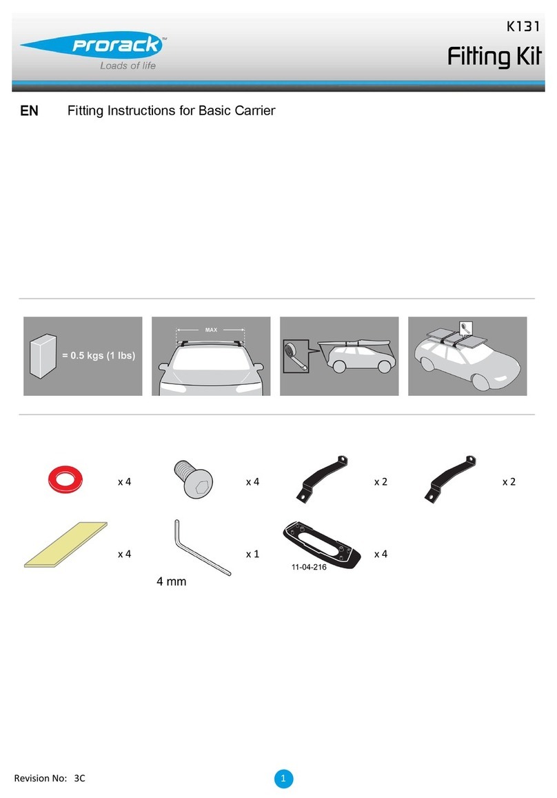 Prorack K131 User manual