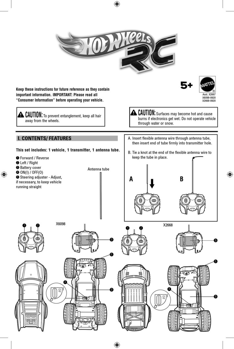 Mattel Hot Wheels RC X2667 user manual Mattel Hot Wheels RC X2667 user manual