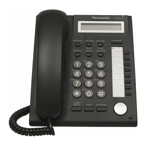 Panasonic KXDT321 - DIGITAL PROPRIETARY TELEPHONE Quick reference guide