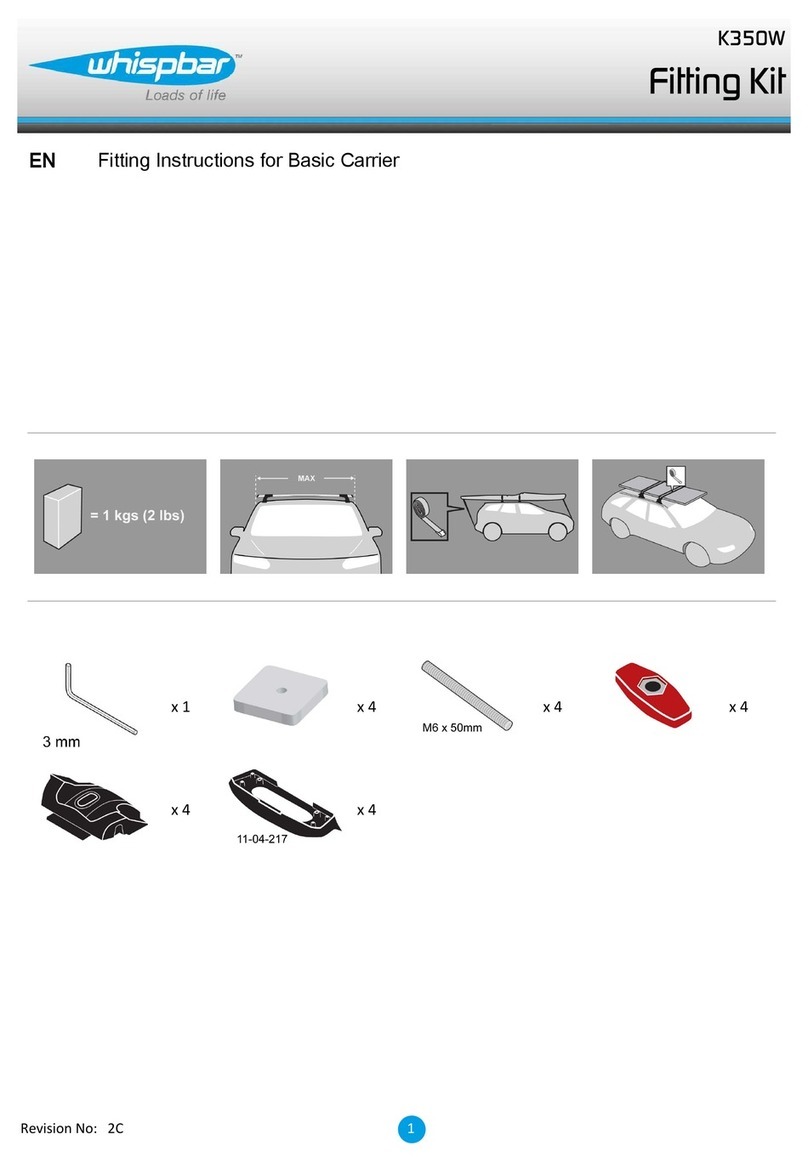 Whispbar K350W Fitting instructions