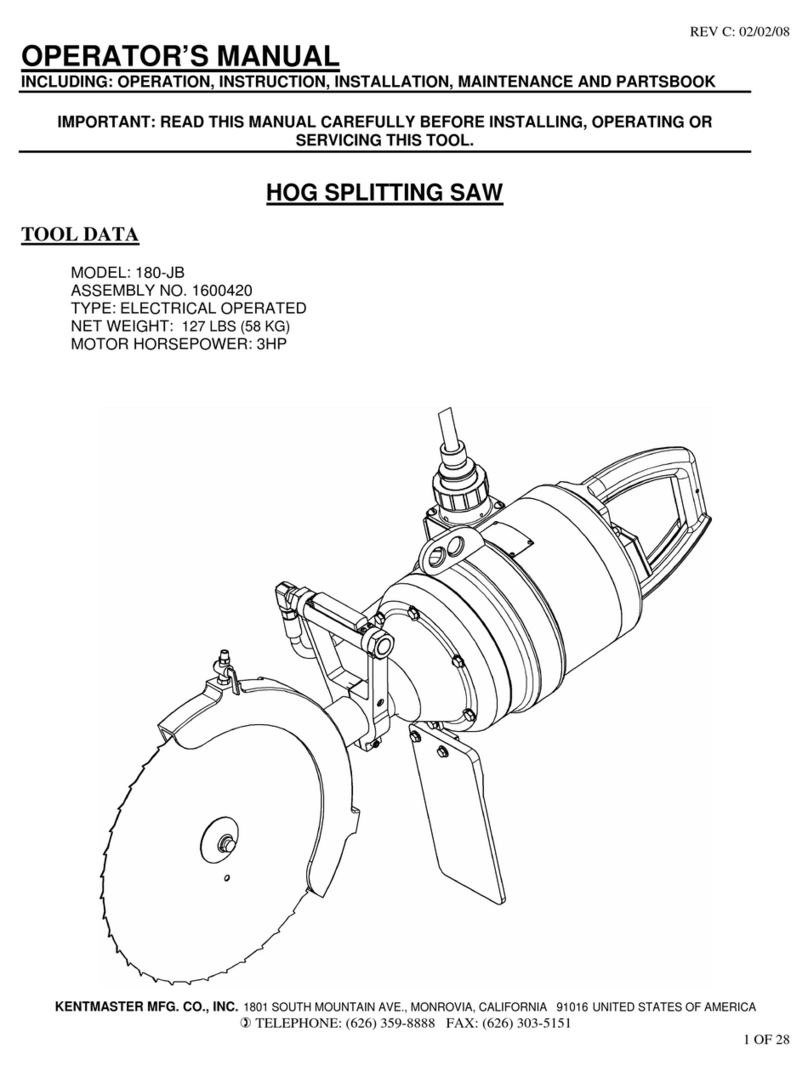 KENTMASTER 180-JB User manual