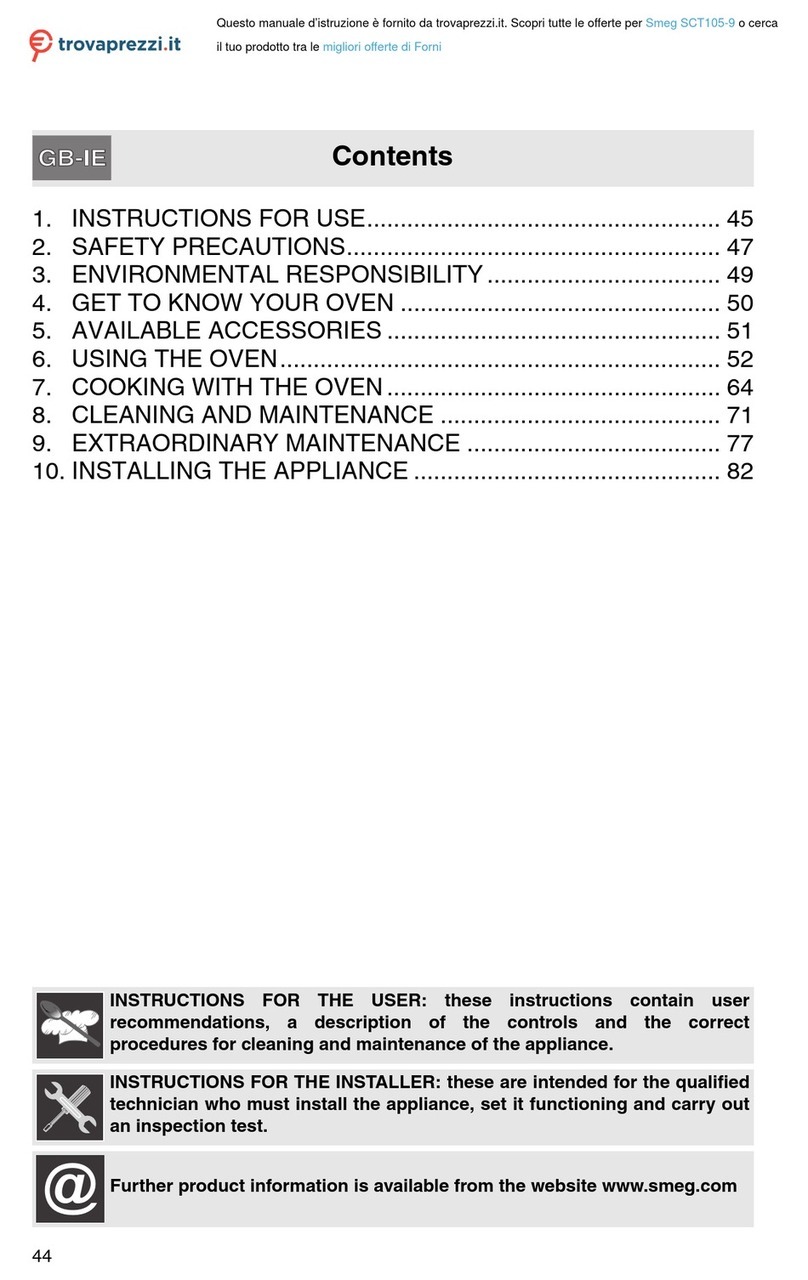 Smeg SCT105-9 User manual