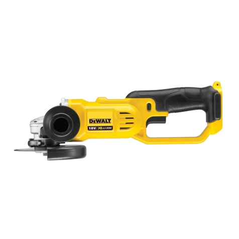 DeWalt XR DCG412 User manual