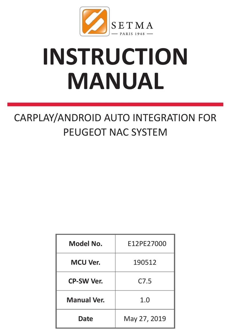 Setma E12PE27000 instruction manual