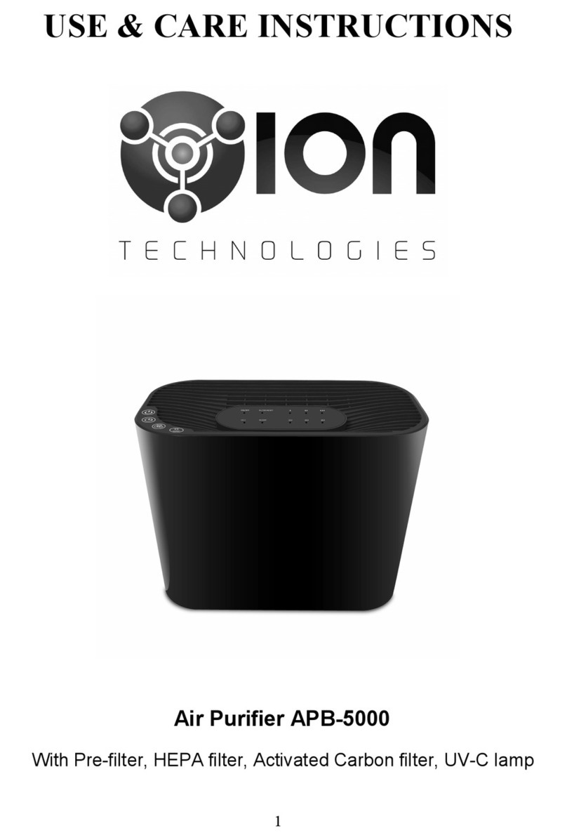 OION Technologies APB-5000 Use & care instructions