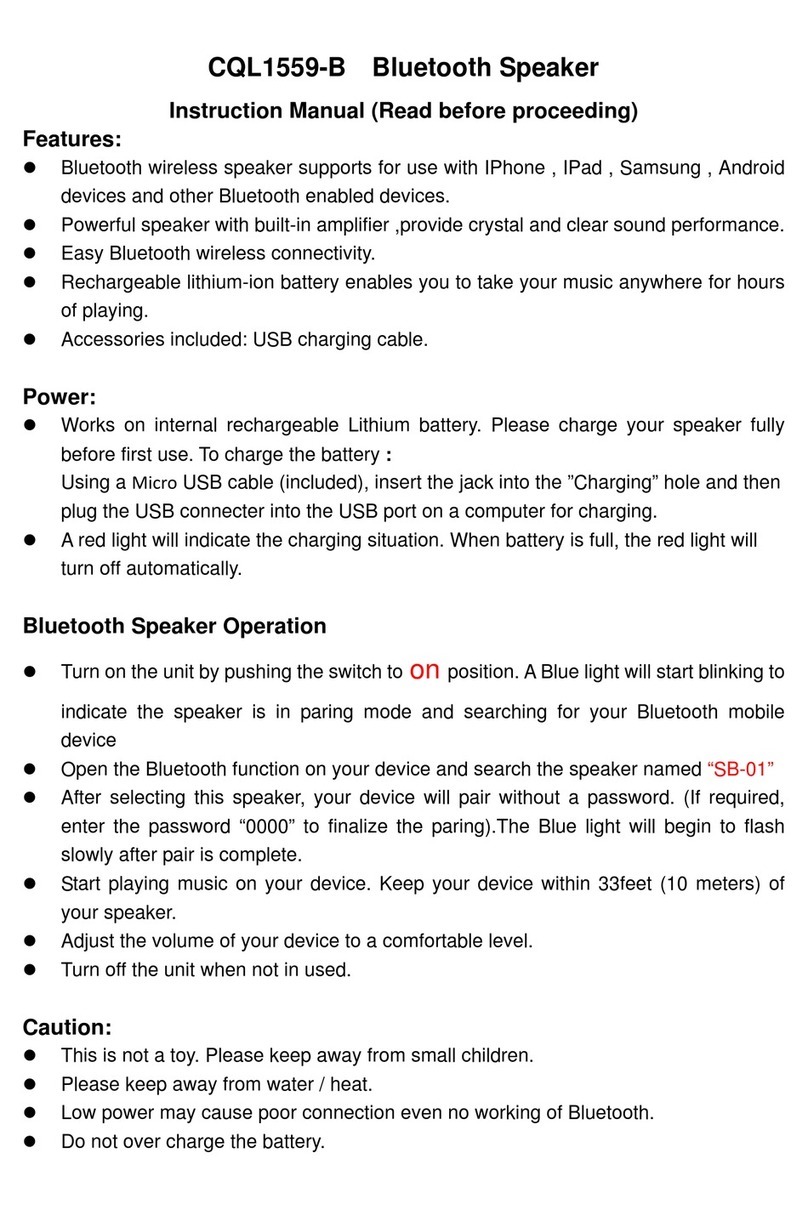Conquer CQL1559-B instruction manual
