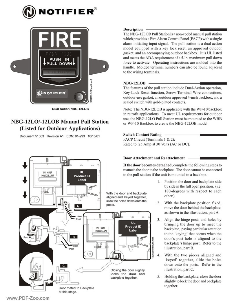 Notifier NBG-12LOB User manual
