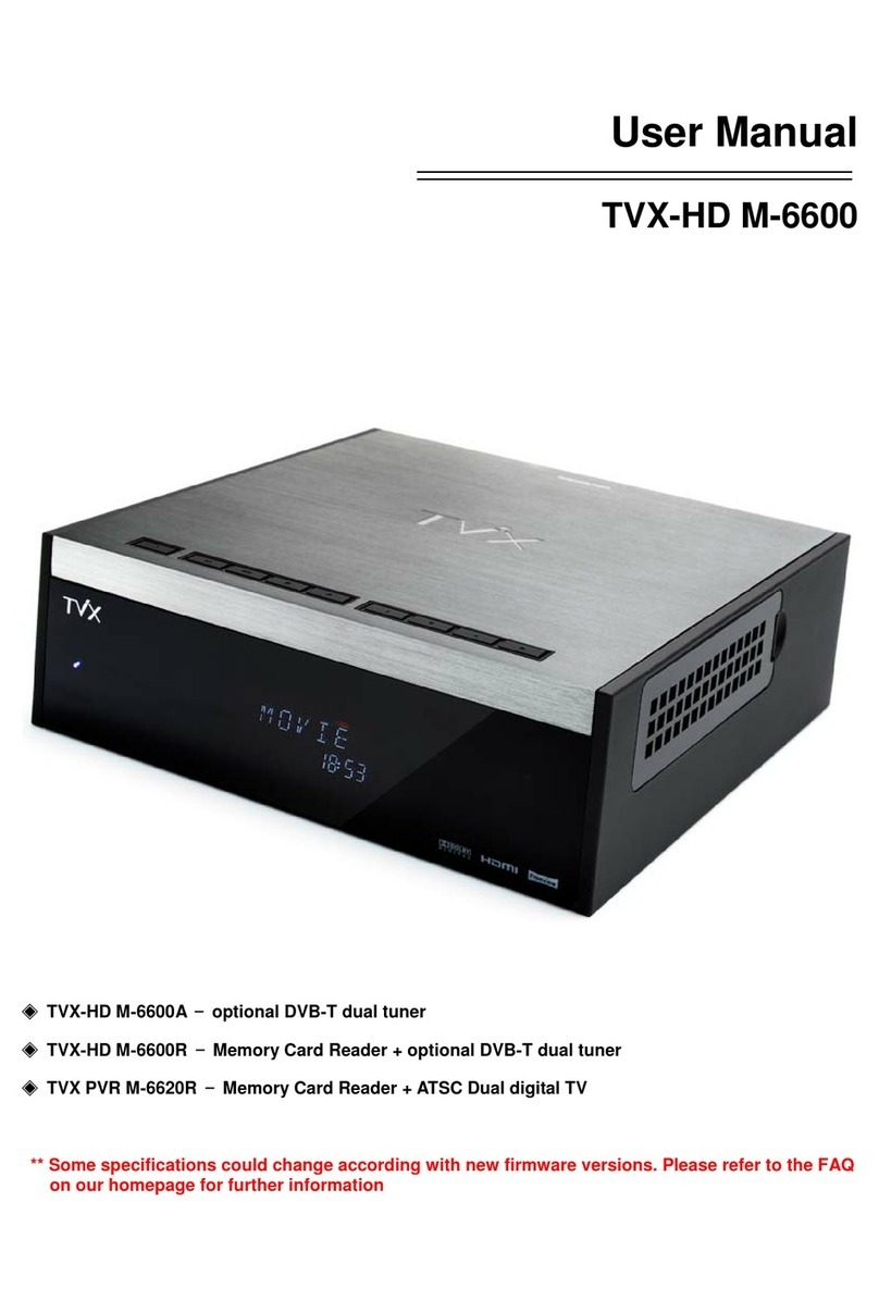 TVX HD M-6600A user manual