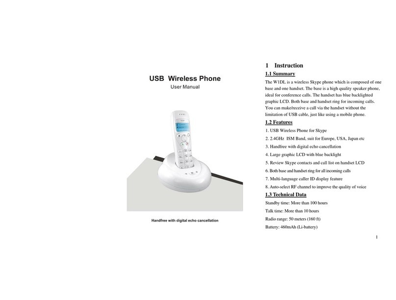 Yealink USBW0002 User manual Yealink USBW0002 User manual