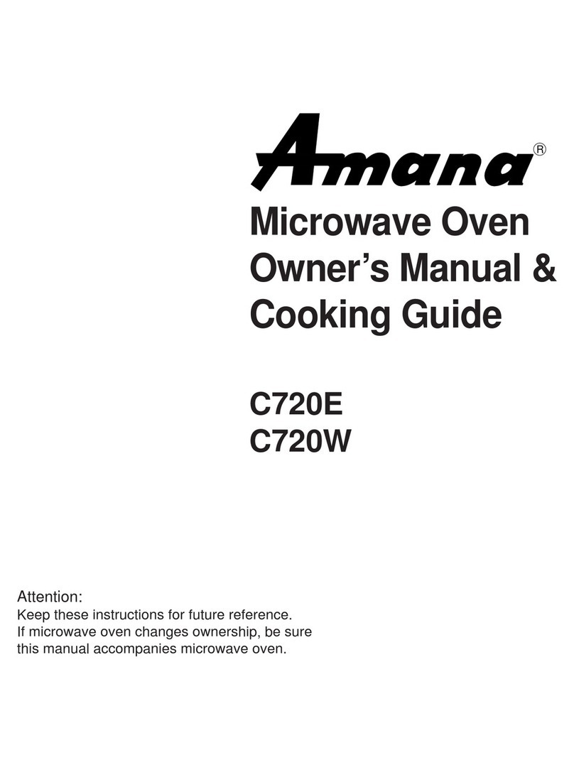 Amana C720E Use and care manual