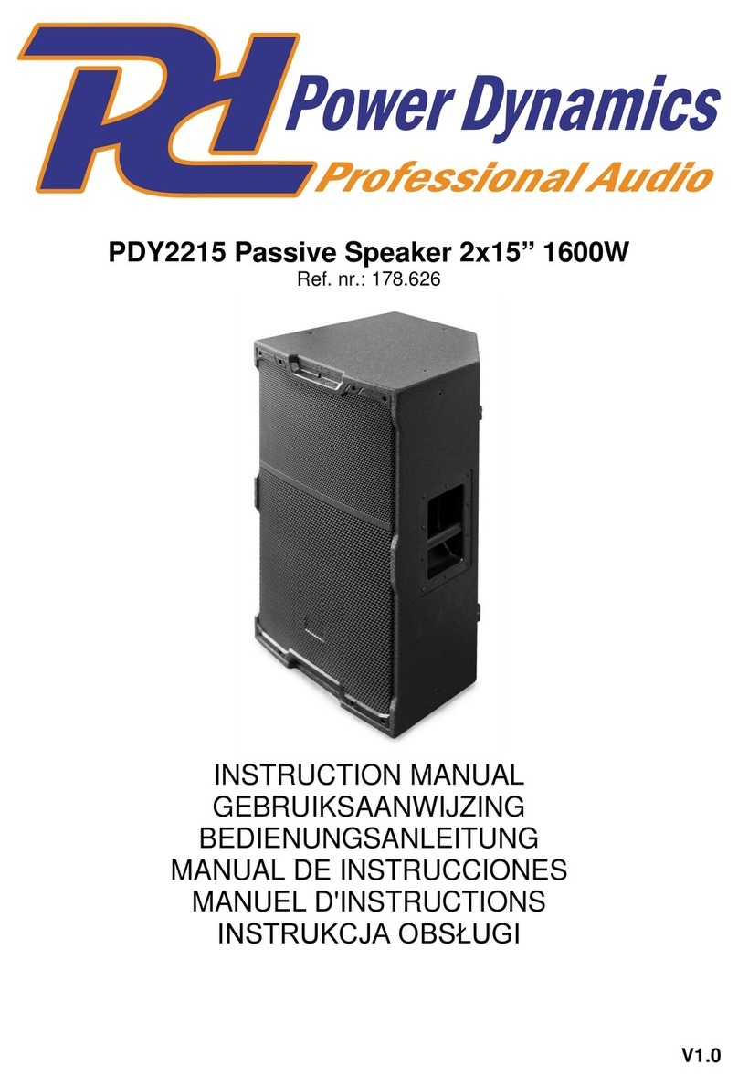 Power Dynamics PDY2215 instruction manual